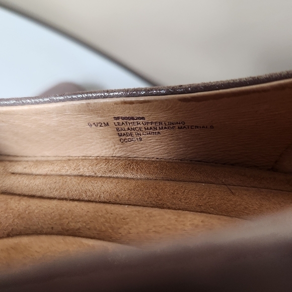 Sofft Womens Lana Bronze Metallic Leather Stacked Heel Comfort Pump-Size 9.5 - Picture 12 of 12